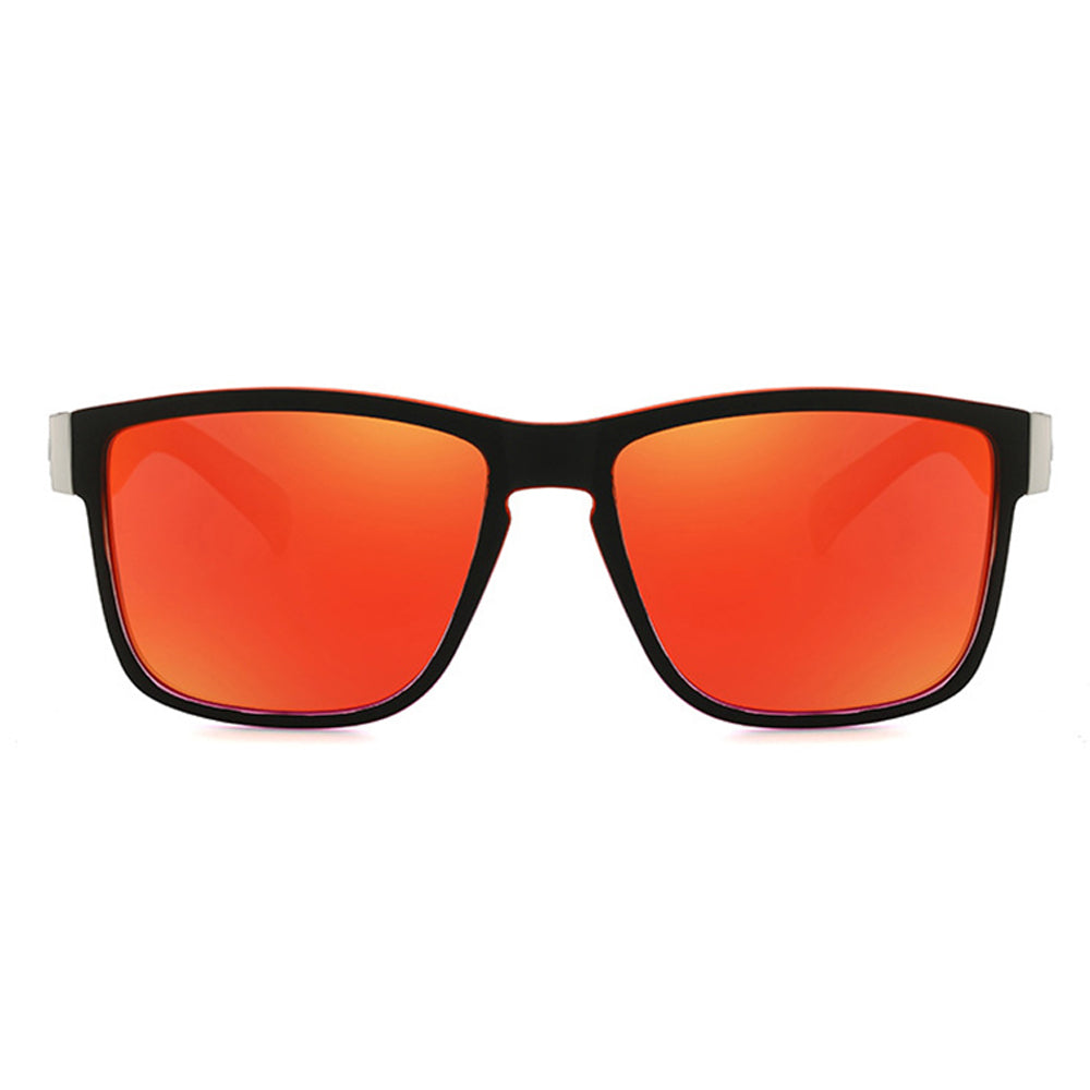 DUBERY D518 Polarised Sunglasses - Matt Black & Red