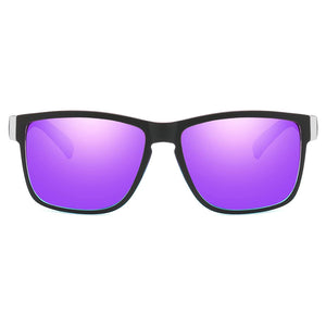 DUBERY D518 Polarised Sunglasses - Matt Black & Light Purple