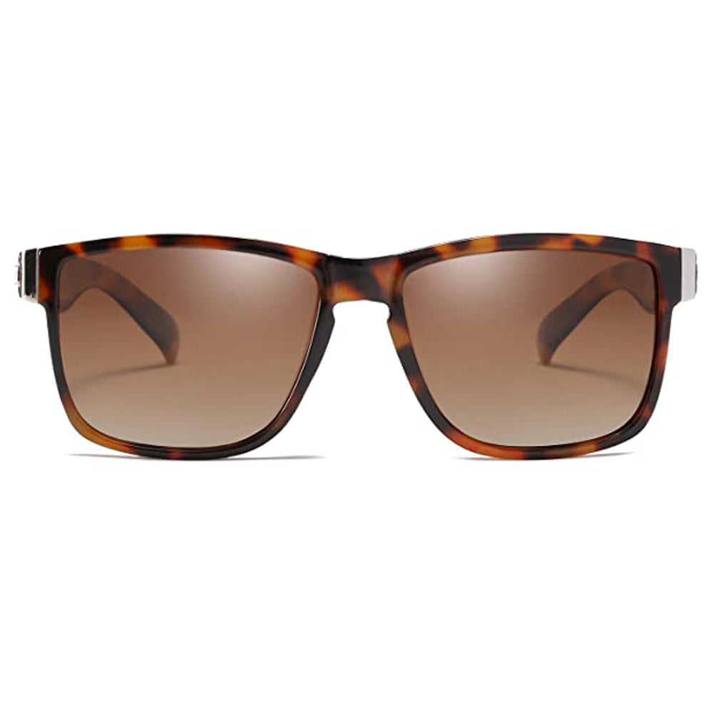 DUBERY D518 Polarised Sunglasses - Wayfarer Leopard