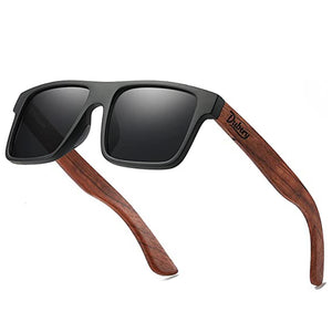 DUBERY D833 Polarised Sunglasses Wood - Black