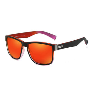 DUBERY D518 Polarised Sunglasses - Matt Black & Red