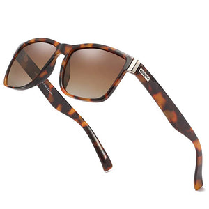 DUBERY D518 Polarised Sunglasses - Wayfarer Leopard