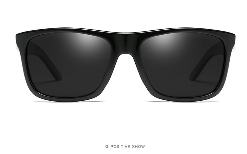 DUBERY D182 Polarised Sunglasses - Bright Black - MANBASE