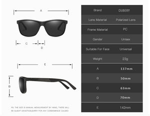 DUBERY D002 Polarised Sunglasses - Gloss Black