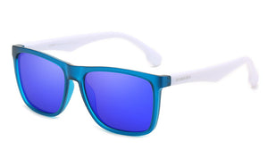 DUBERY D150 Polarised Sunglasses - Blue & White