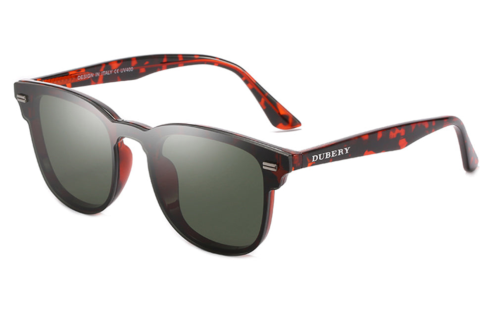 DUBERY D3002 Unisex Style Sunglasses - Leopard (non polarized)