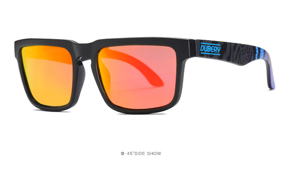 DUBERY D710 Polarised Sunglasses - Red - MANBASE