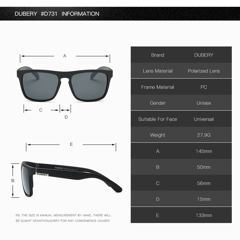 DUBERY D731 Polarised Sunglasses - Green - MANBASE